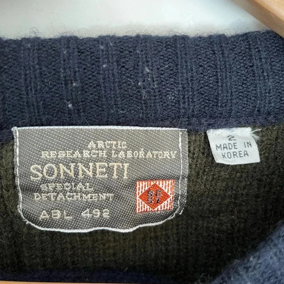 Vintage SC-51 Arctic Expedition Rib Knit Sweater Ice Station SZ 2 Men’s L - Picture 5 of 9